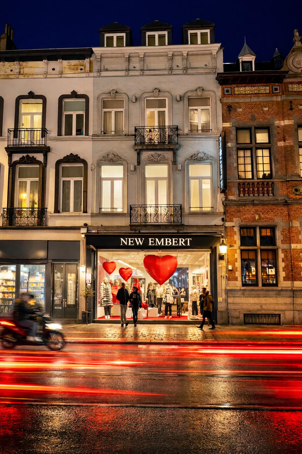 New Embert façade, chaussée de Charleroi, Brussels