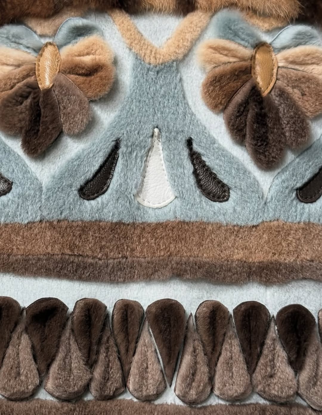 Fur marquetry